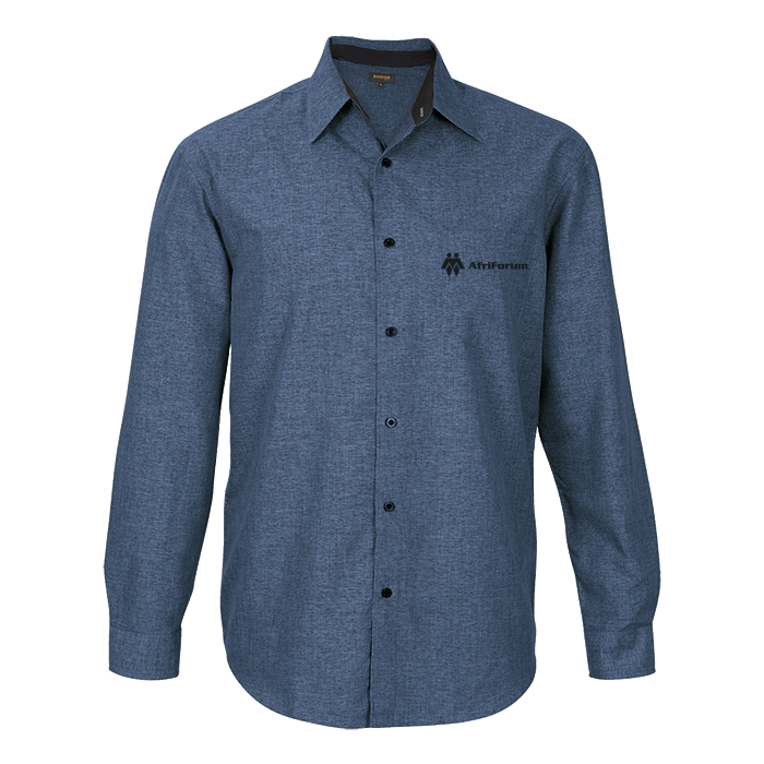 Berlin-Lounge-Shirt-Mens--Blue-MelangeBlack