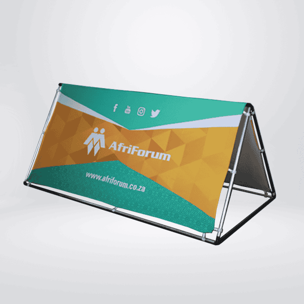 Legend A-frame banner with PVC print 2 m x 1 m